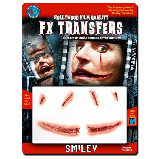 3D FX Transfers Smiley Latex Free Prosthetic
