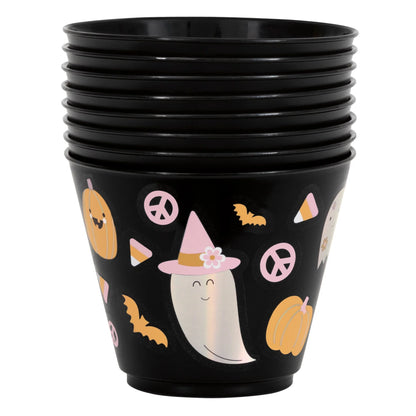 Groovy Halloween Mini Plastic Tumblers