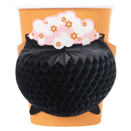 Groovy Halloween Paper Cups with Pop-Outs,